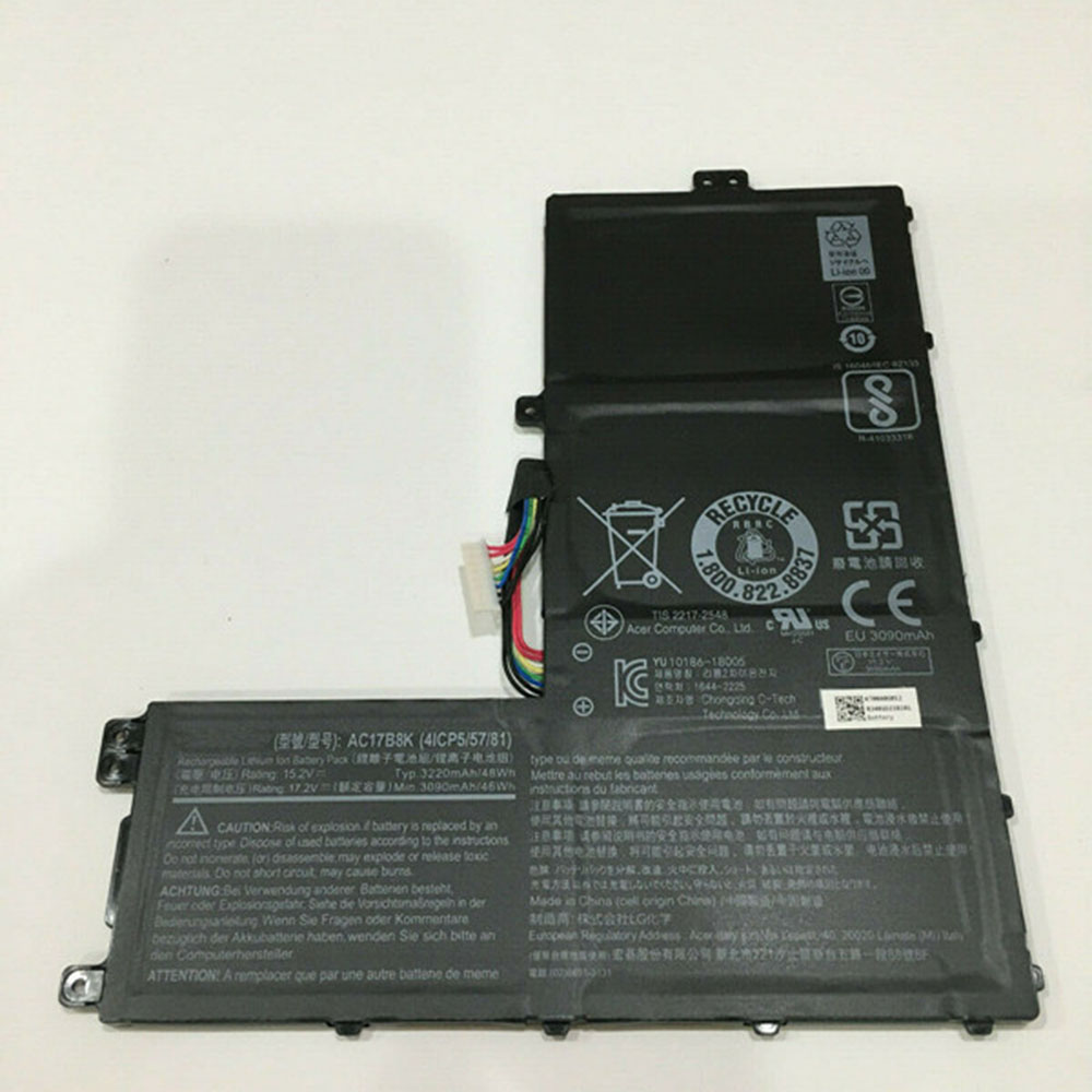 Batería para Iconia-Tab-B1-720-Tablet-Battery-(1ICP4/58/acer-AC17B8K